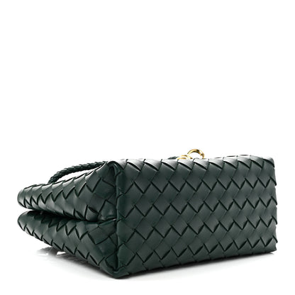 Bottega Veneta Nappa Intrecciato Small Andiamo Shoulder Bag Emerald Green 4 of 9