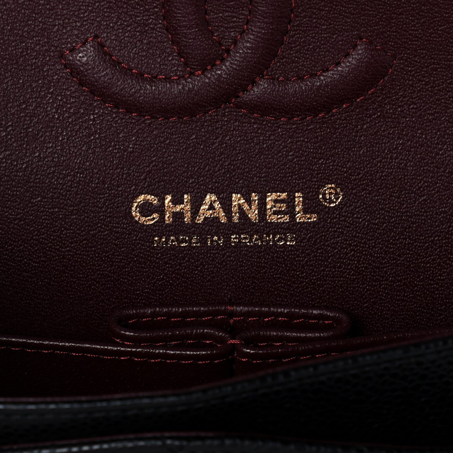 Caviar Quilted Small Double Flap Black