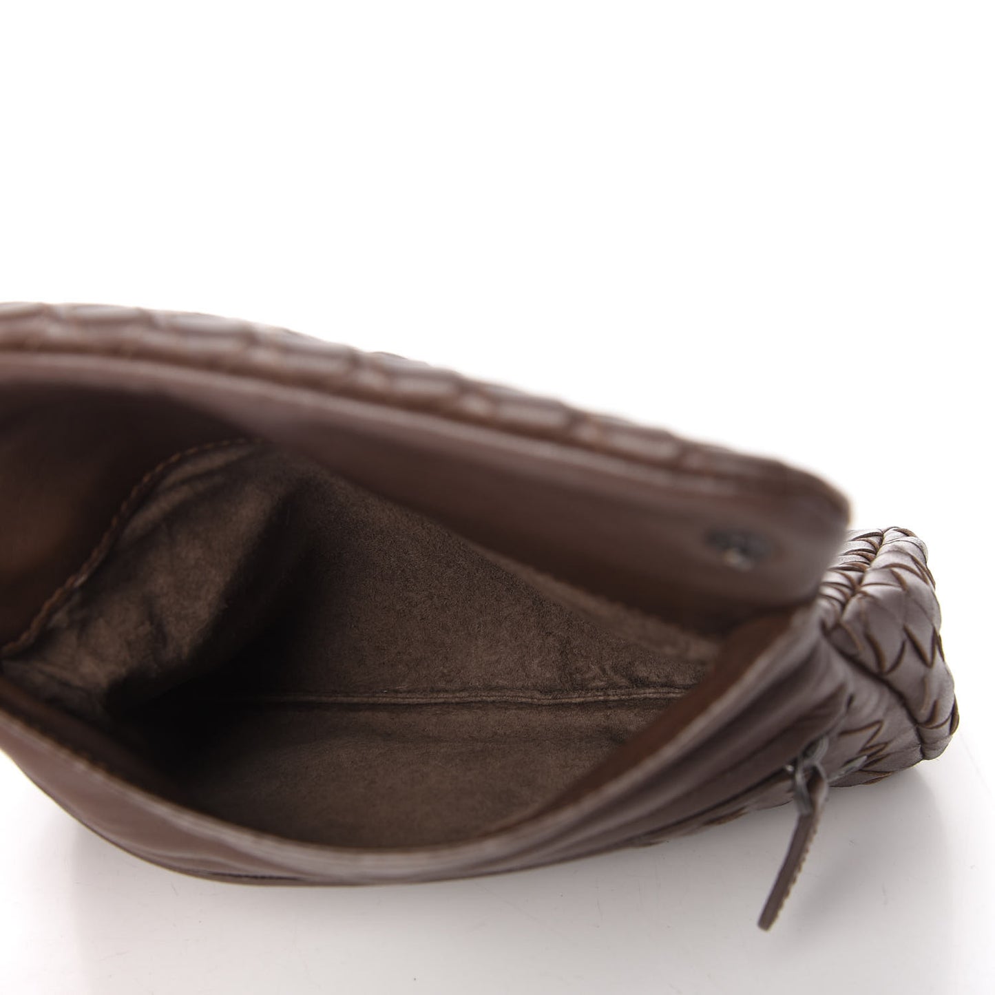 Nappa Intrecciato Small Chain Crossbody Ebano