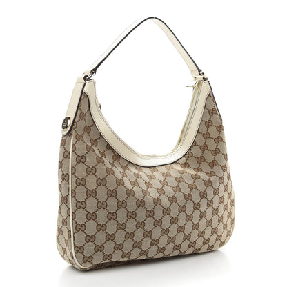 Gucci GG Monogram Medium Charmy Hobo Off White 2 of 8