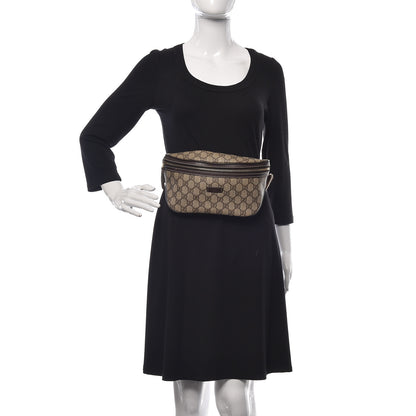 Gucci GG Supreme Monogram Belt Bag Dark Brown 2 of 11