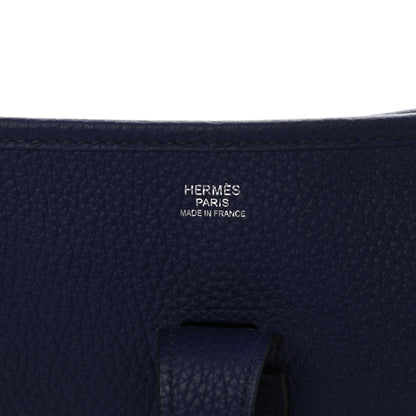 Hermes Taurillon Clemence Evelyne III GM Bleu Encre 6 of 9