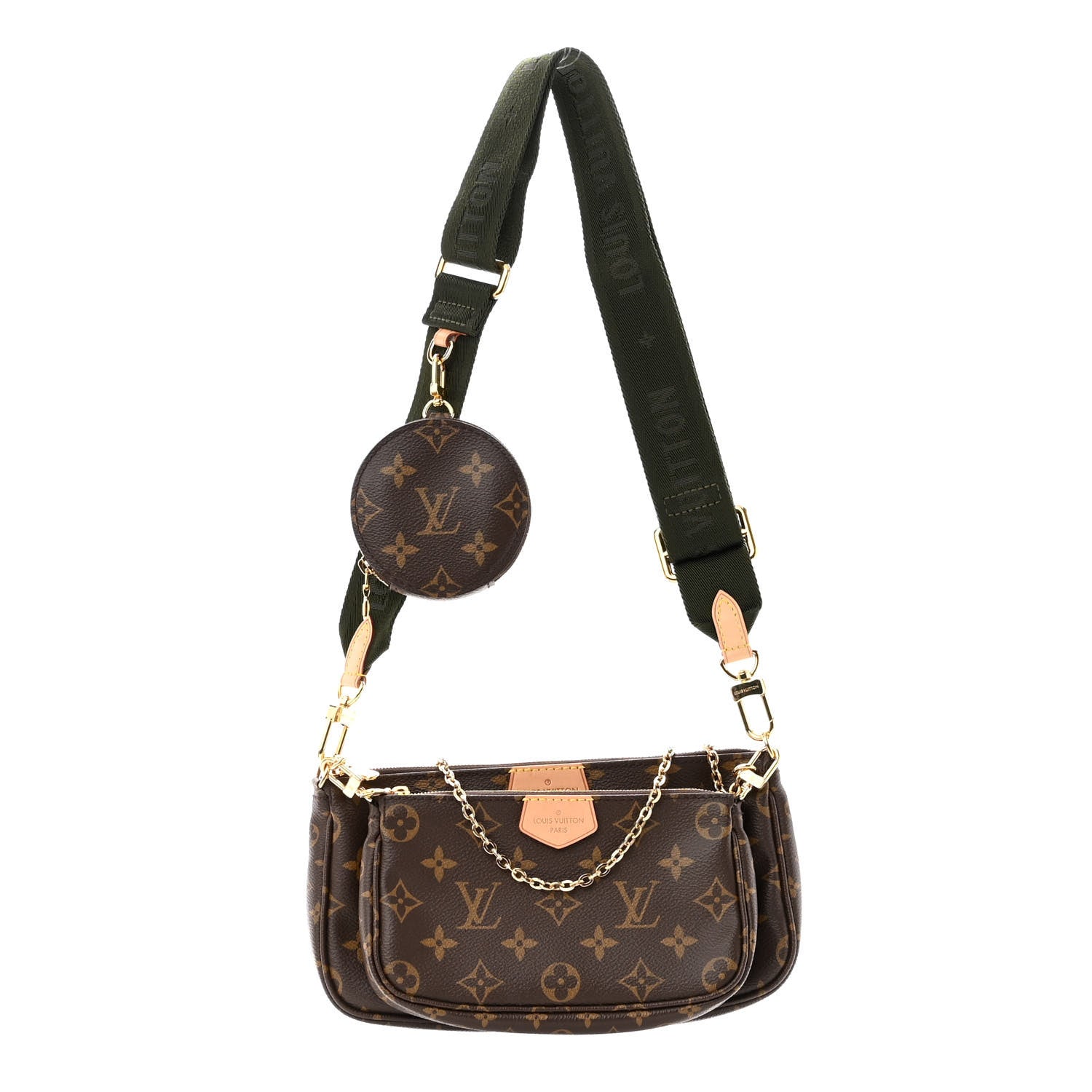 Louis Vuitton Monogram Multi Pochette Accessories Kaki 1 of 10