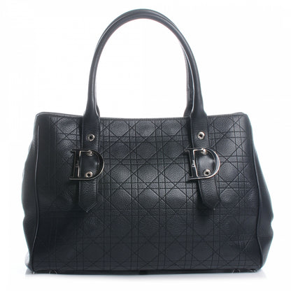 Christian Dior Leather Cannage Stitched Tote Black 1 of 7