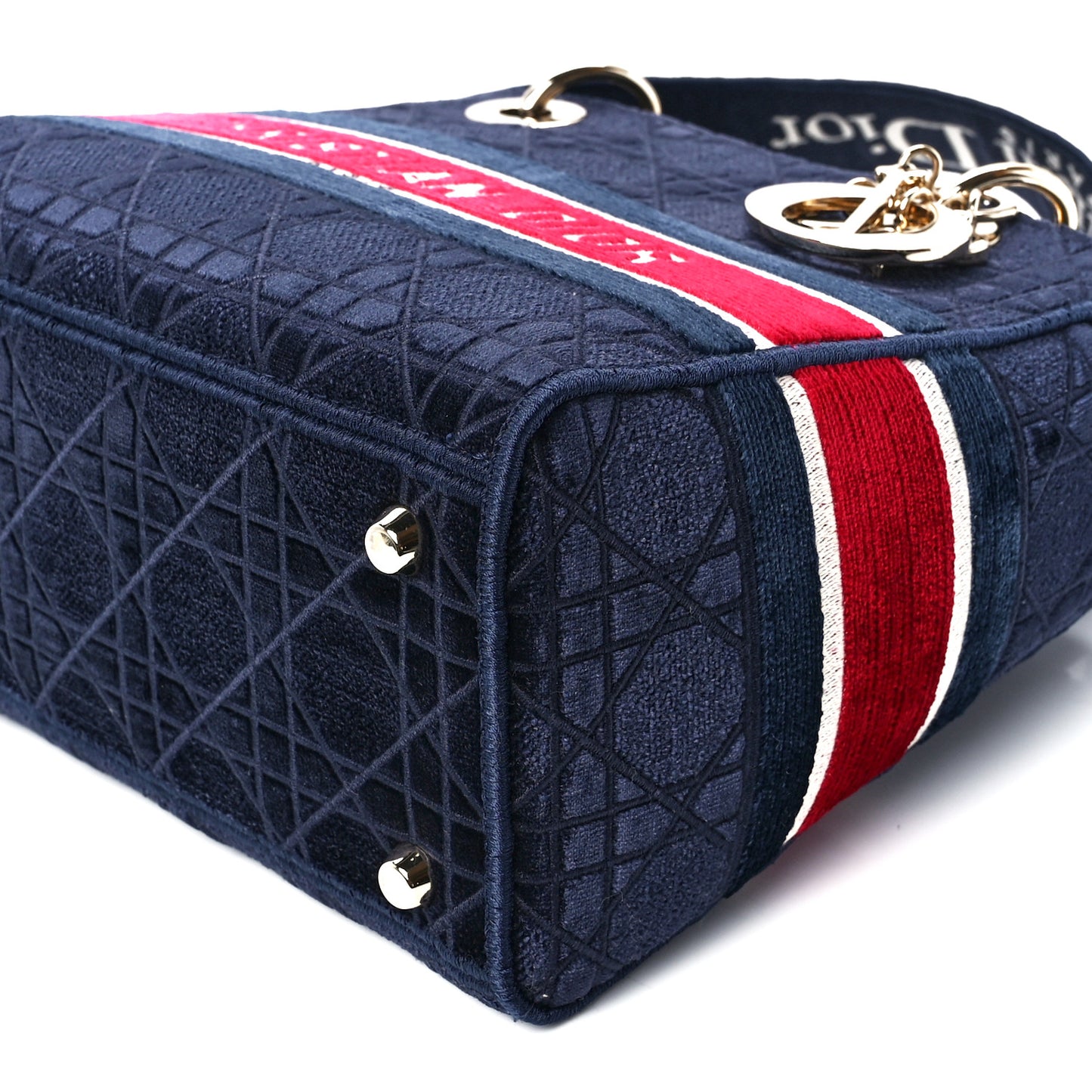 Velvet Cannage Medium Lady D-Lite Blue Red White