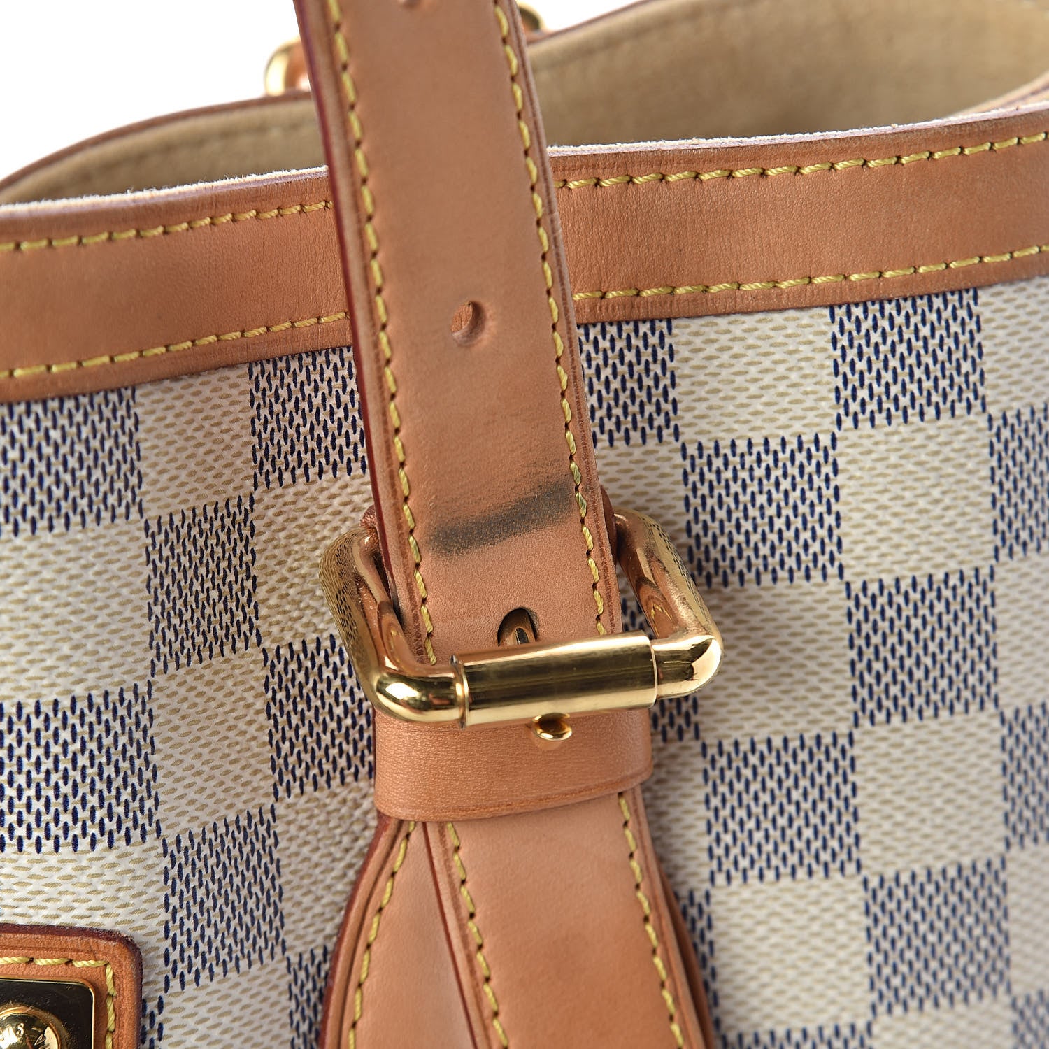 Louis Vuitton Damier Azur Hampstead MM 8 of 12
