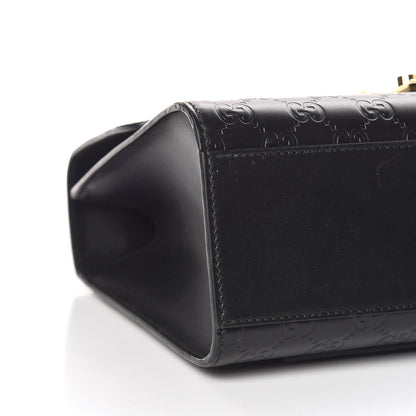 Gucci Guccissima Medium Padlock Shoulder Bag Black 5 of 12