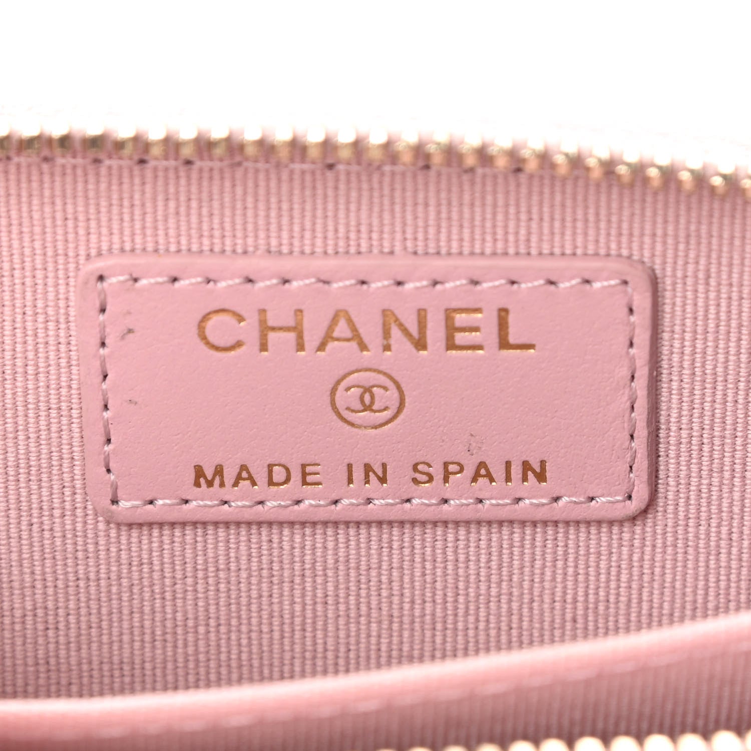Chanel Caviar Quilted Zip Coin Purse Light Pink 6 of 9