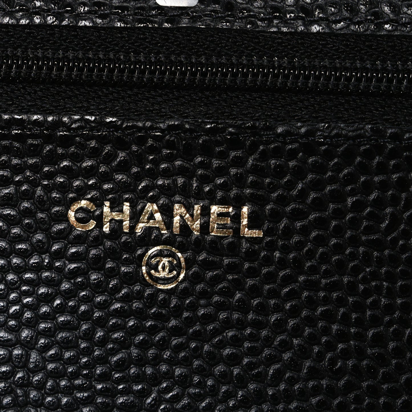 Caviar Quilted CC Turnlock Wallet On Chain WOC Black