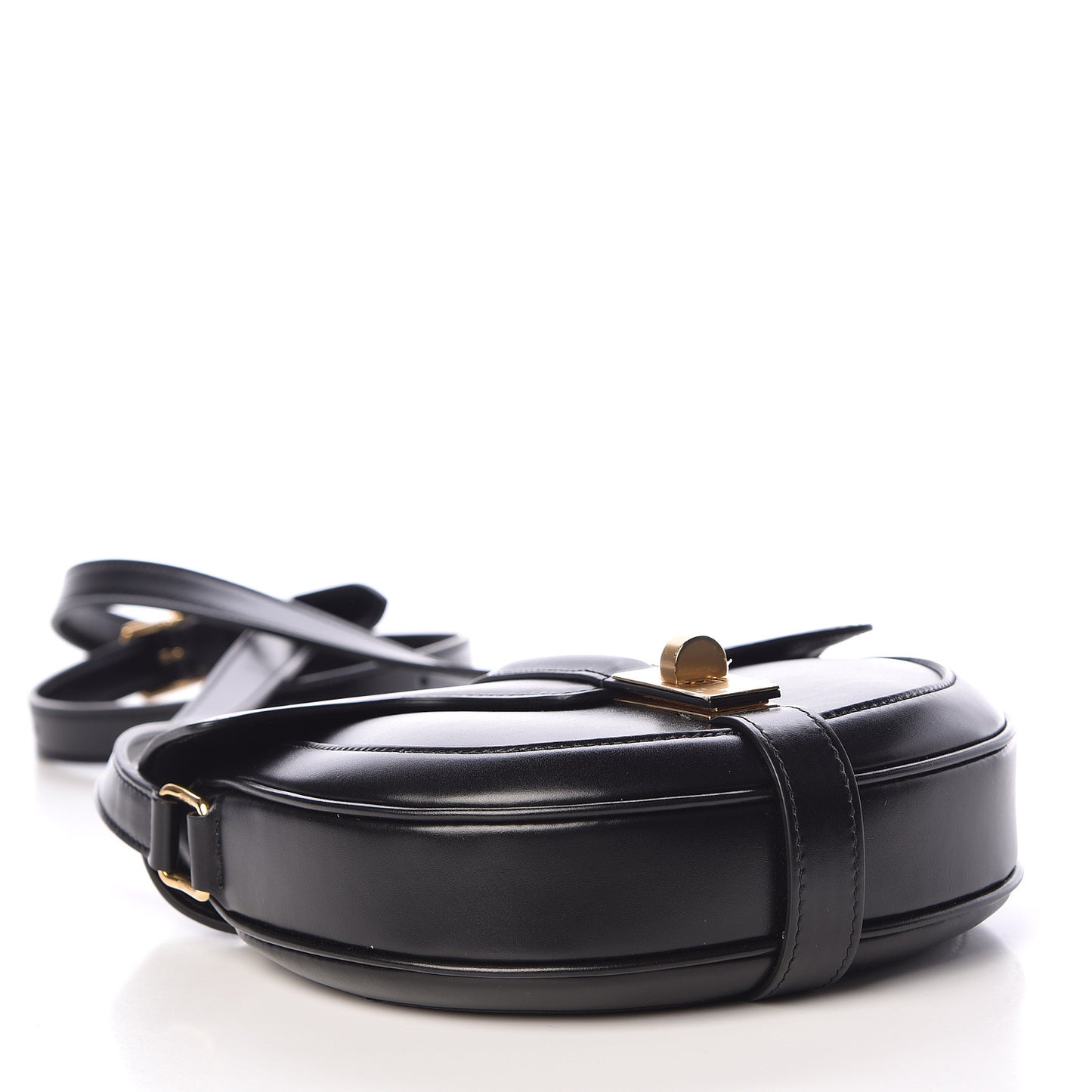 Satinated Calfskin Besace Small 16 Black