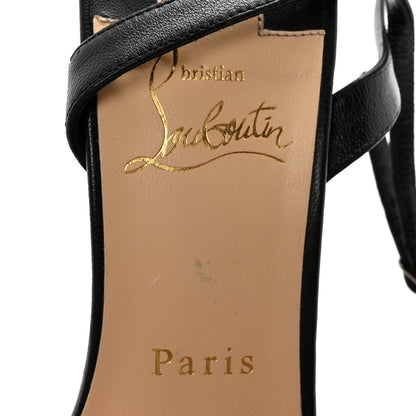 Christian Louboutin Nappa Loubi Queen 120 Strap Sandals 37.5 Black 8 of 8
