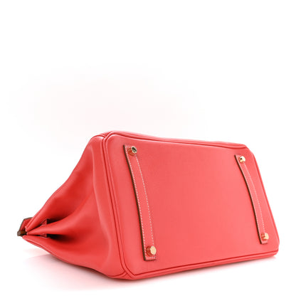 Hermes Epsom Candy Birkin 35 Rose Jaipur Gold 4 of 11