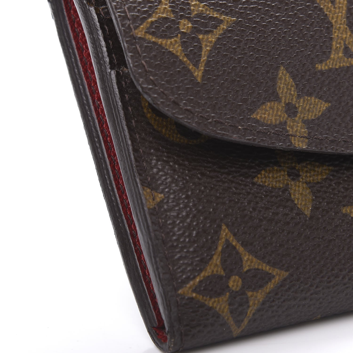 Louis Vuitton Monogram Emilie Wallet Red 7 of 11