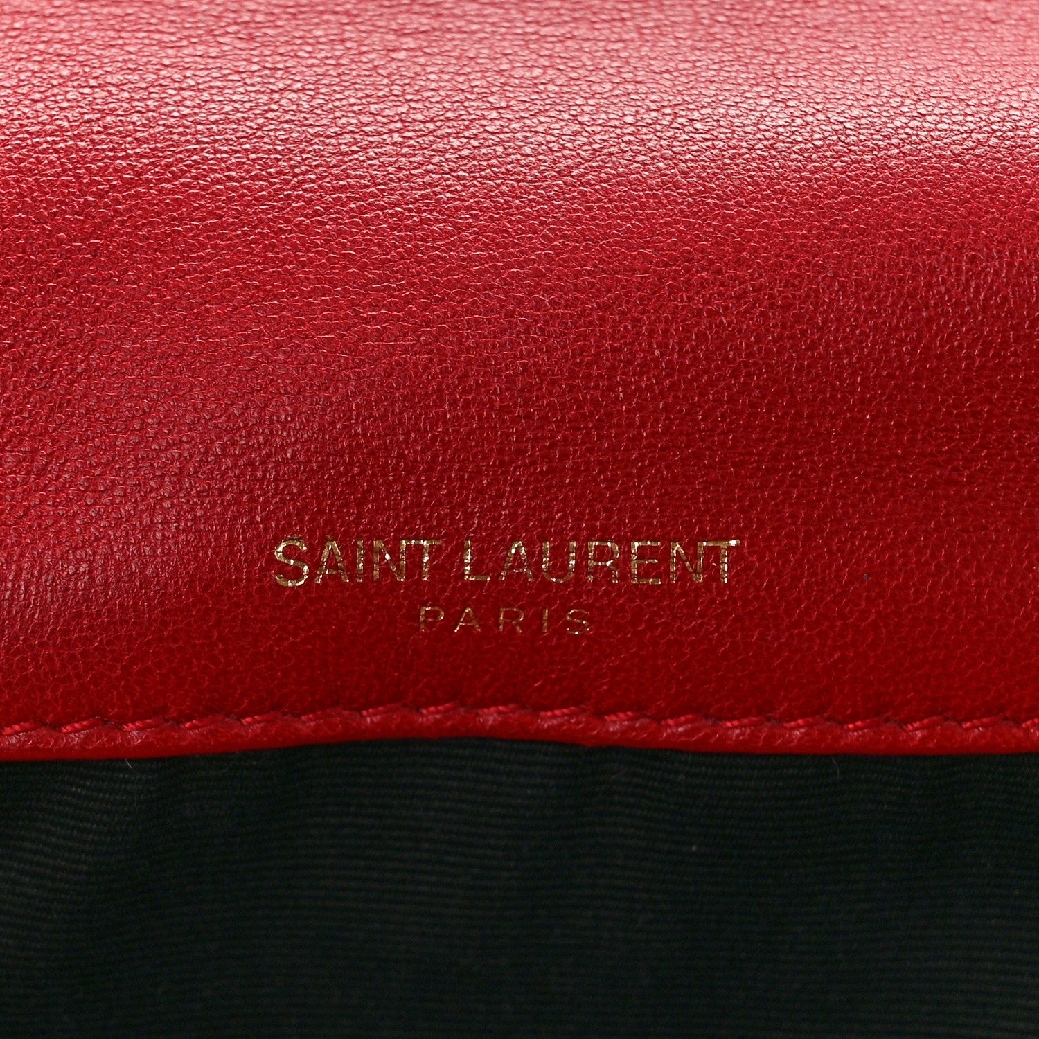Saint Laurent Crinkled Calfskin Matelasse Monogram Baby Niki Chain Satchel Rouge Eros 7 of 11