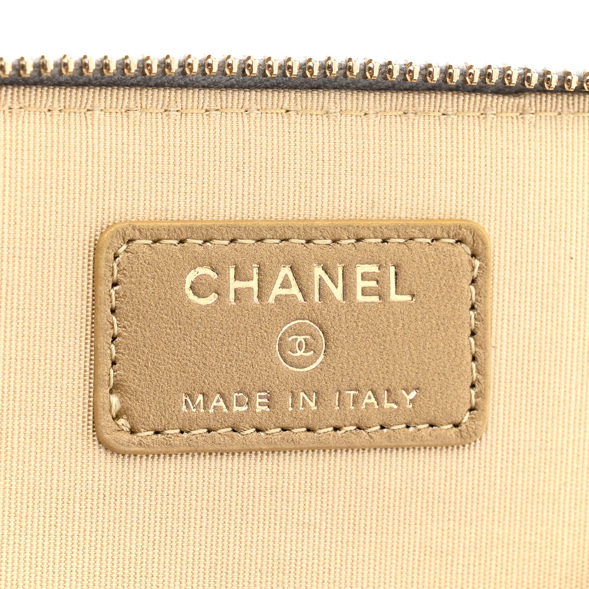 Chanel Lambskin Quilted Small Pearl Crush Vanity Case With Chain Grey 6 of 11