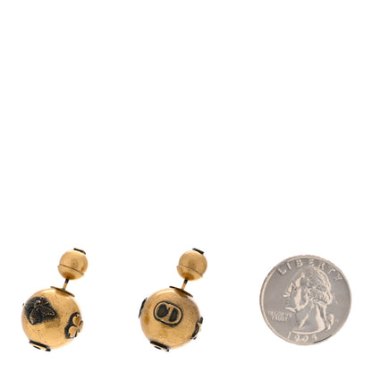 Christian Dior Metal Bee Mise En Dior Tribal Earrings Gold 2 of 5