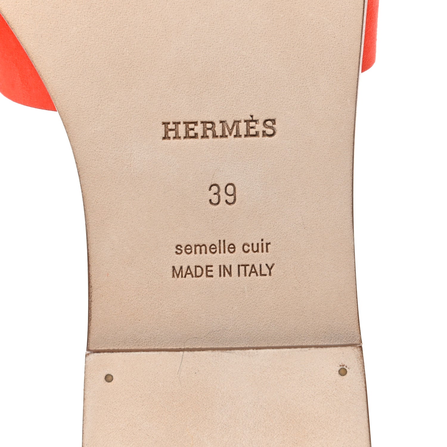 Hermes Suede Goatskin Oran Sandals 39 Rose Sorbet 6 of 10