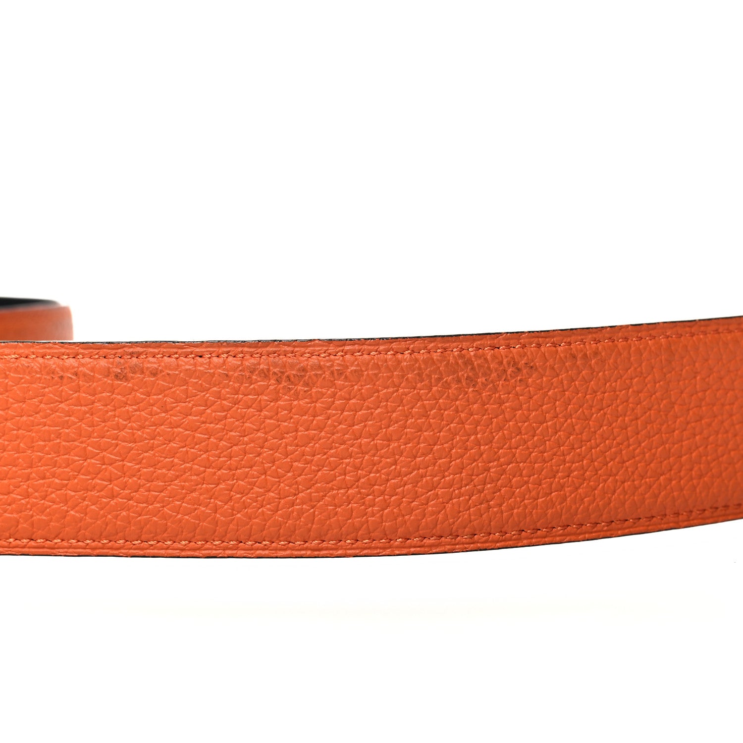 Hermes Box Togo 42mm Constance H Belt 90 36 Black Orange 6 of 6