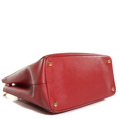 Prada Saffiano Large Galleria Double Zip Tote Fuoco 4 of 10