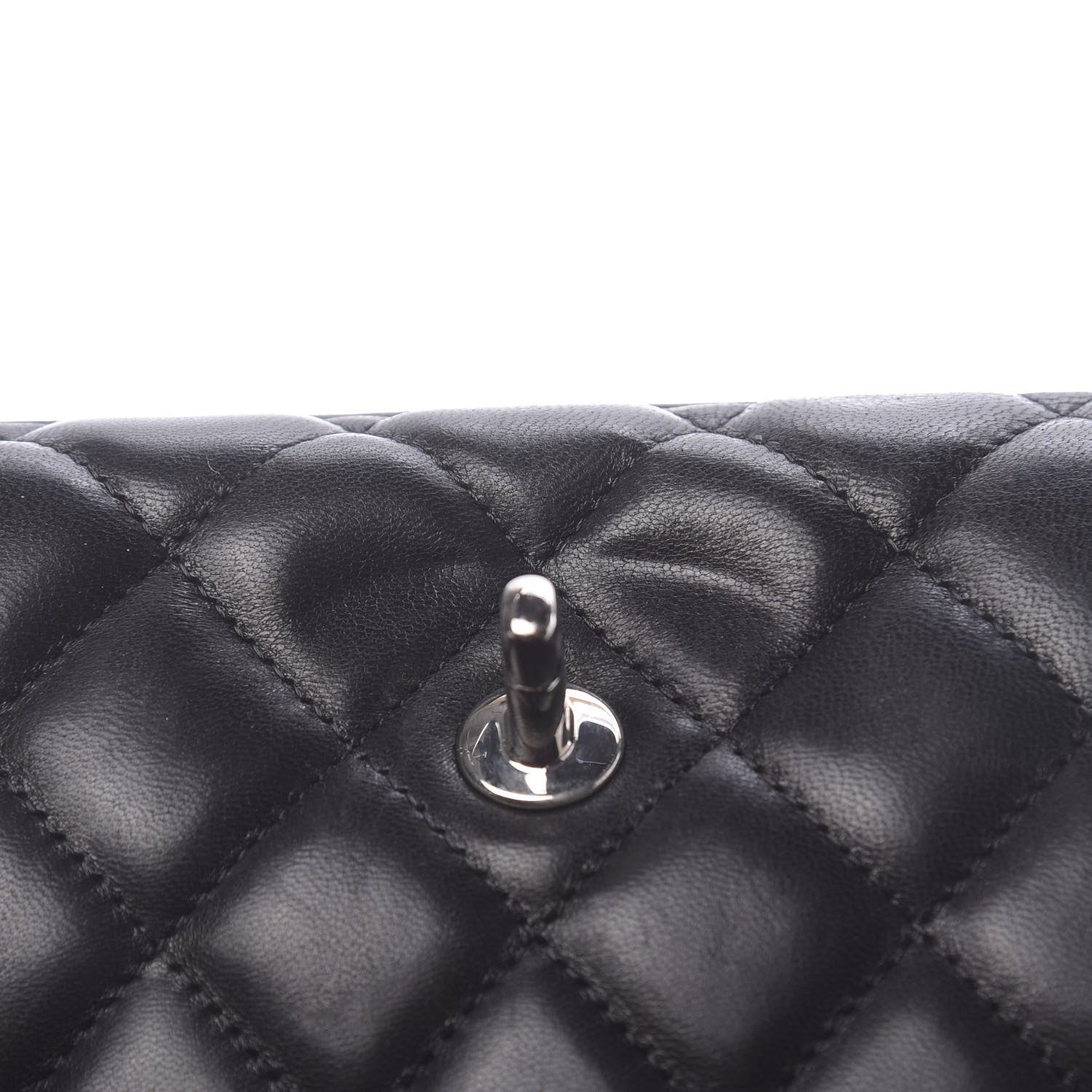 Chanel Lambskin Quilted Maxi Double Flap Black 14 of 15