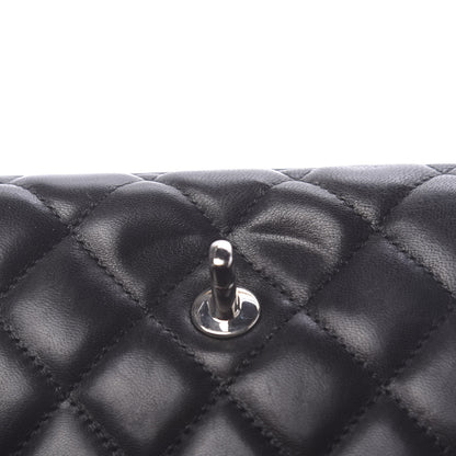 Chanel Lambskin Quilted Maxi Double Flap Black 14 of 15