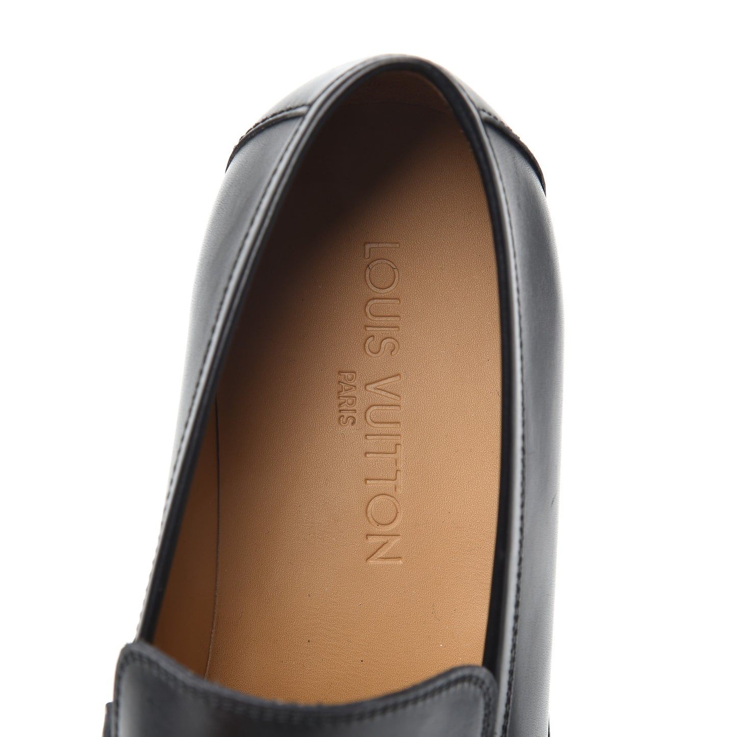 Calfskin Mens Kirk Loafers 8.5 Black