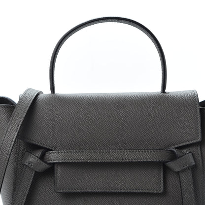Celine Grained Calfskin Nano Belt Bag Grey 10 of 10