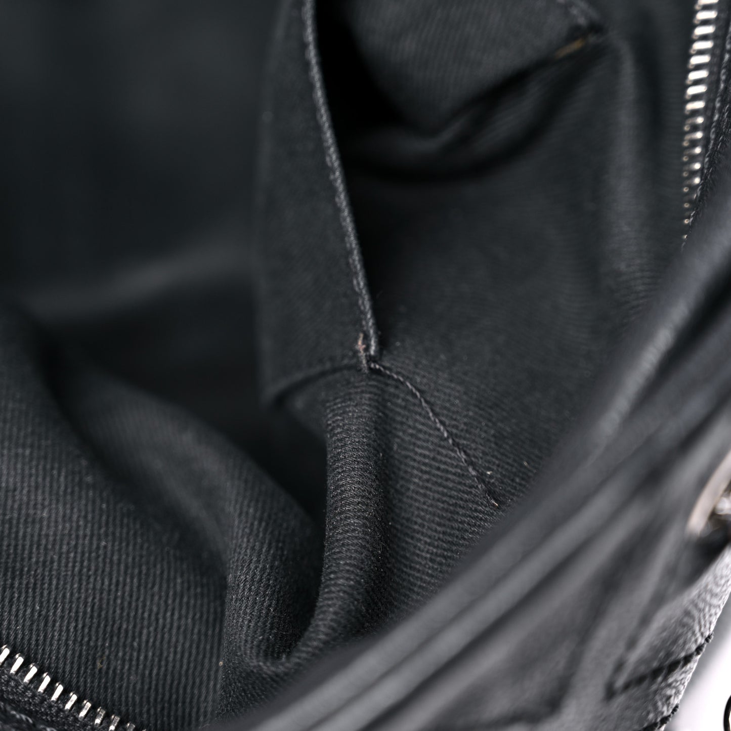 Calfskin Large Diamond Stitch Tote Black