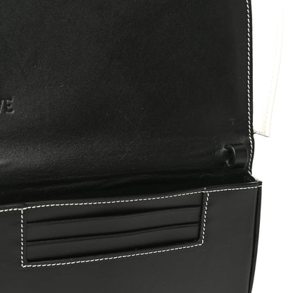Loewe Soft Calfskin Heel Bag Black Soft White 10 of 13