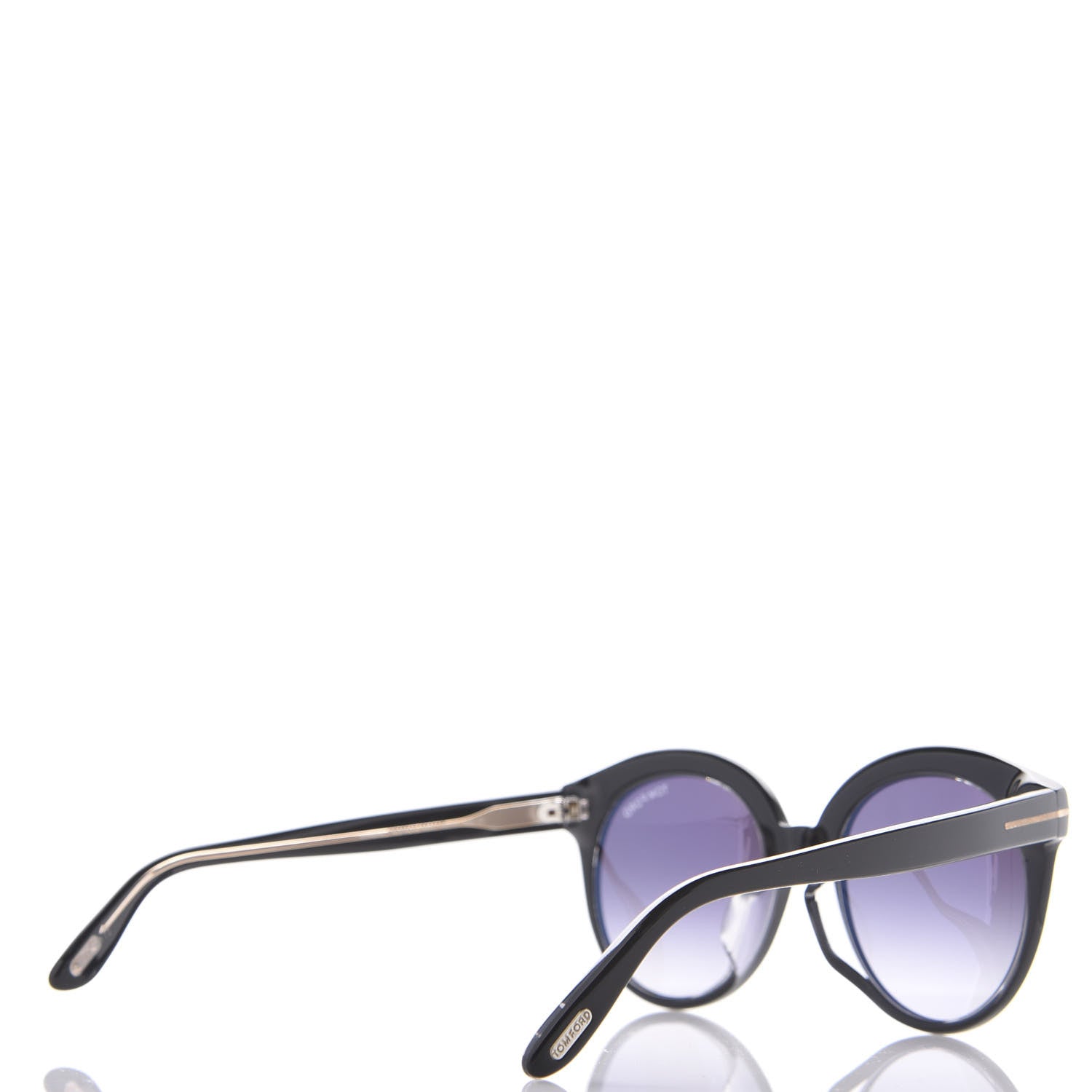 Tom Ford Monica Round Sunglasses TF429 Black 2 of 7