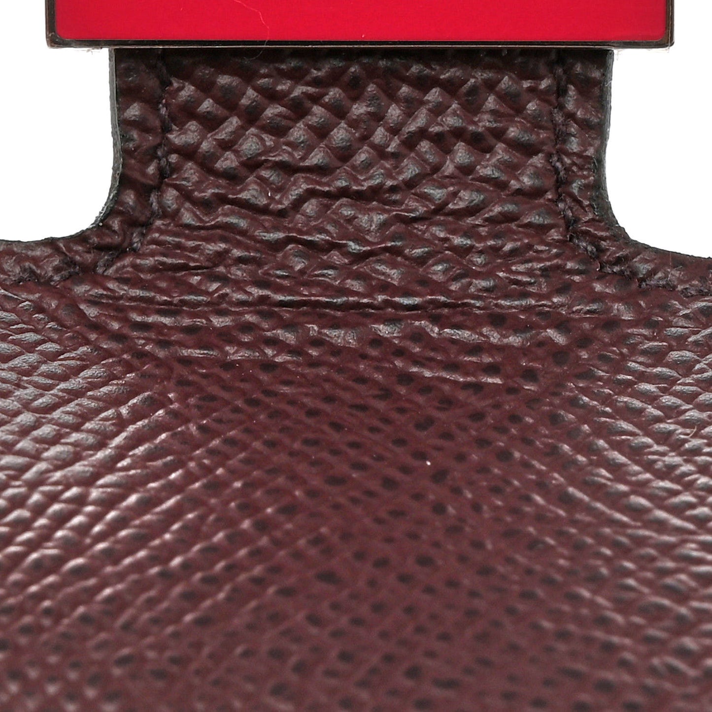 Epsom Enamel Constance Slim Wallet Rouge Sellier Framboise
