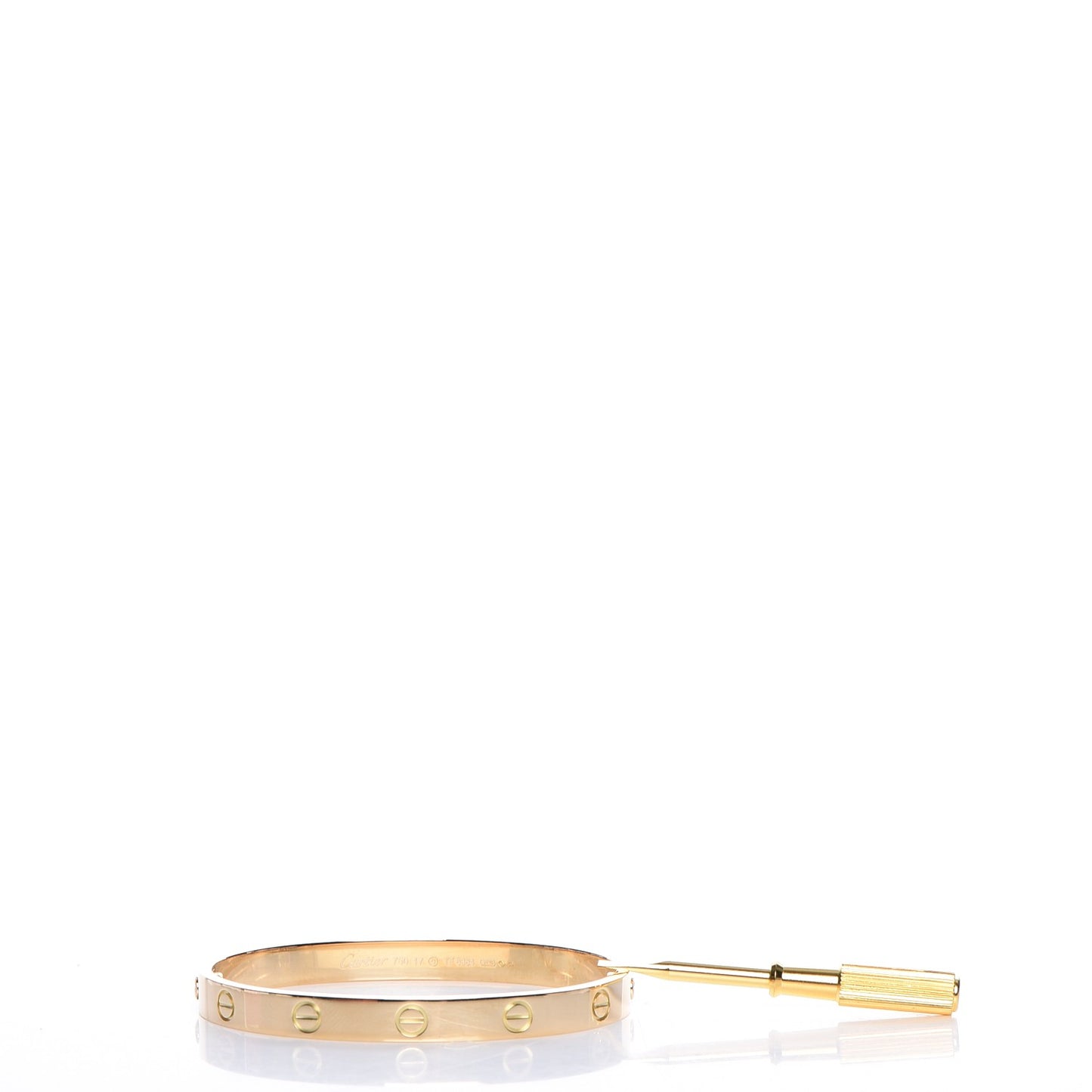 18K Yellow Gold LOVE Bracelet 17