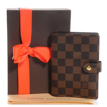 Louis Vuitton Damier Ebene Small Ring Agenda 5 of 8