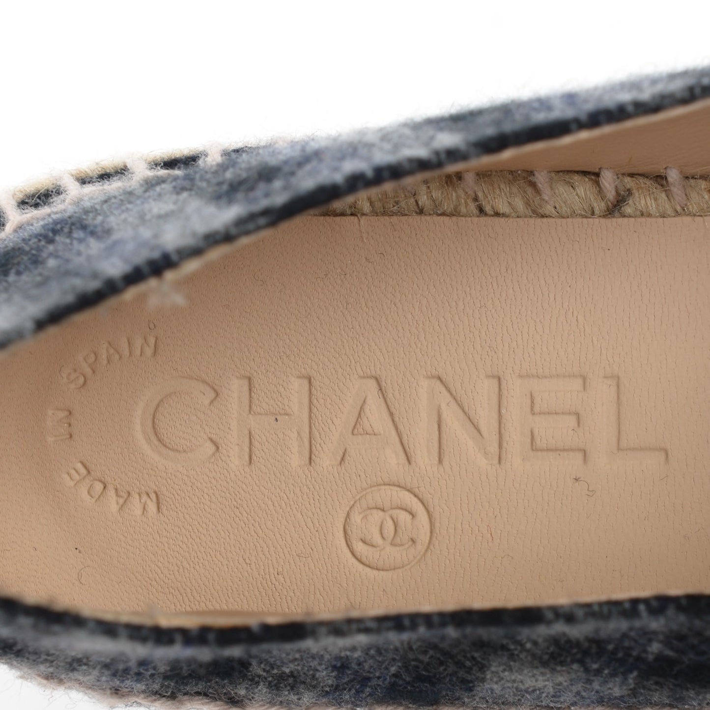 Flannel CC Espadrilles 35 Grey Black