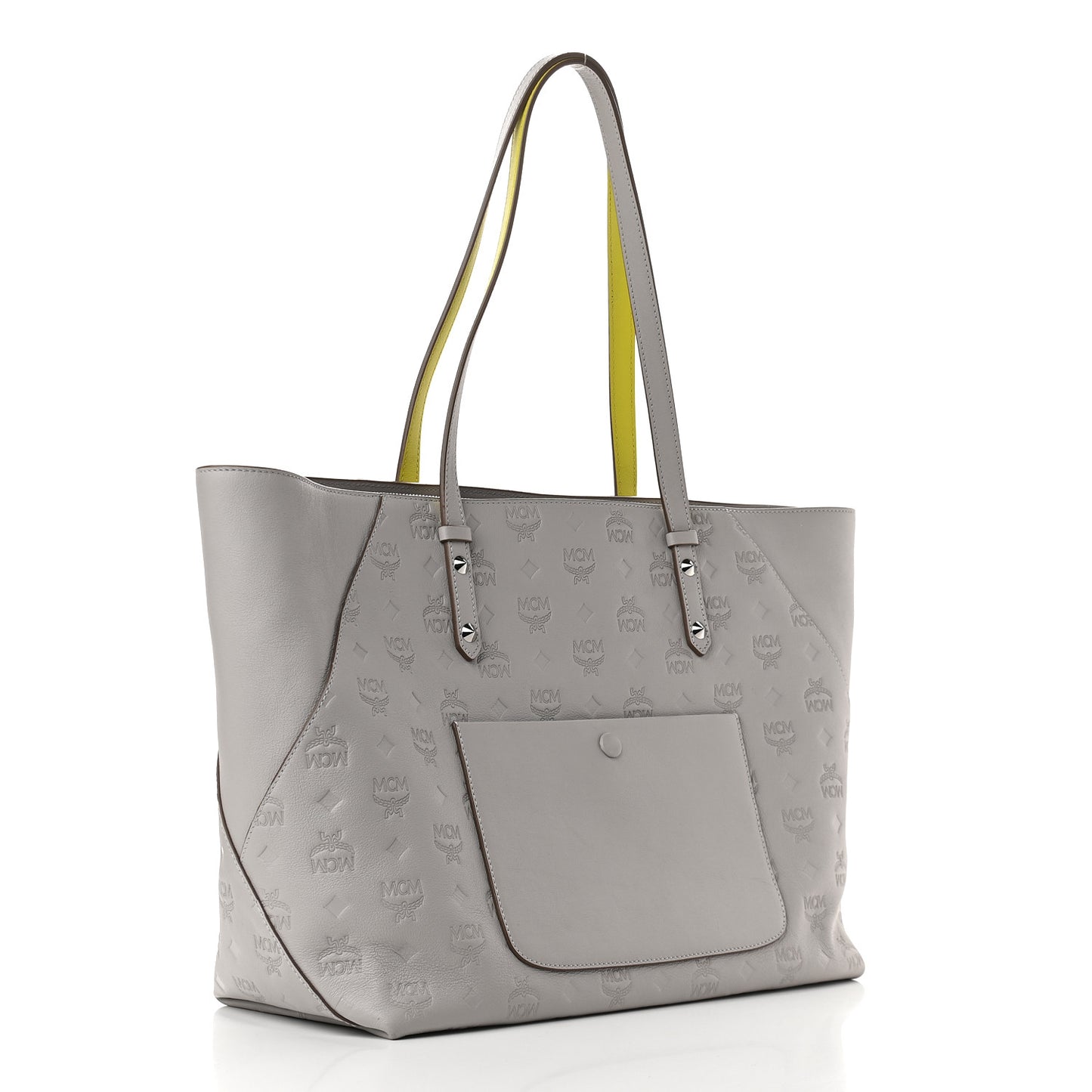 Calfskin Ottomar Monogram Medium Klara Shopper Tote Dove