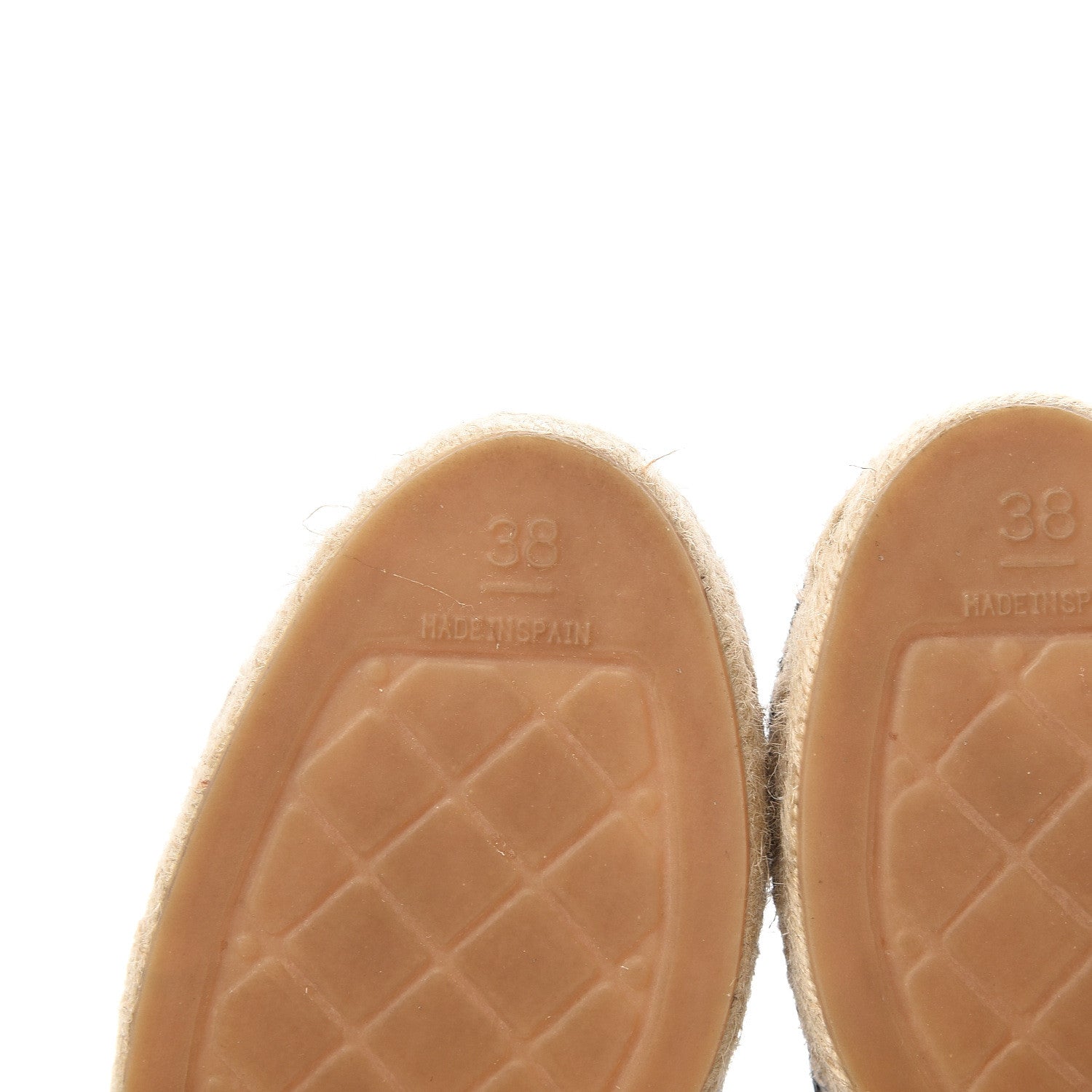Chanel Suede Pearl CC Espadrilles 38 Black 6 of 11