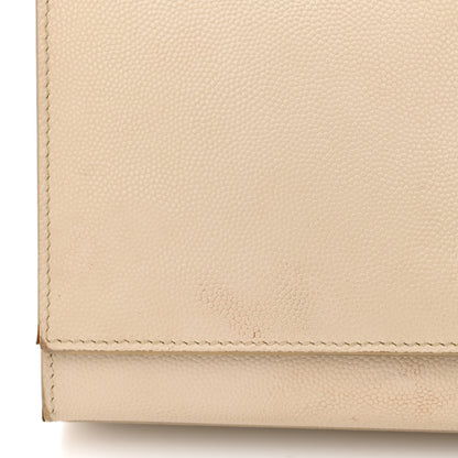 Saint Laurent Grain De Poudre Medium Classic Monogram Kate Satchel Sable Beige 12 of 14