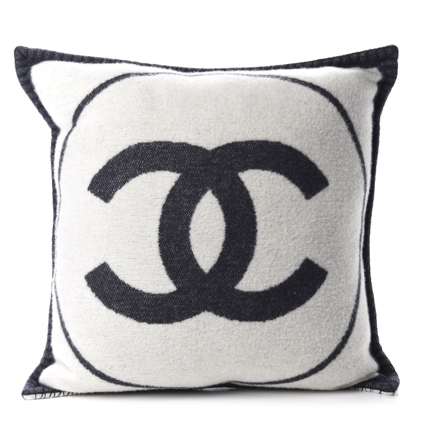 Merino Wool Cashmere CC Pillow Navy Blue