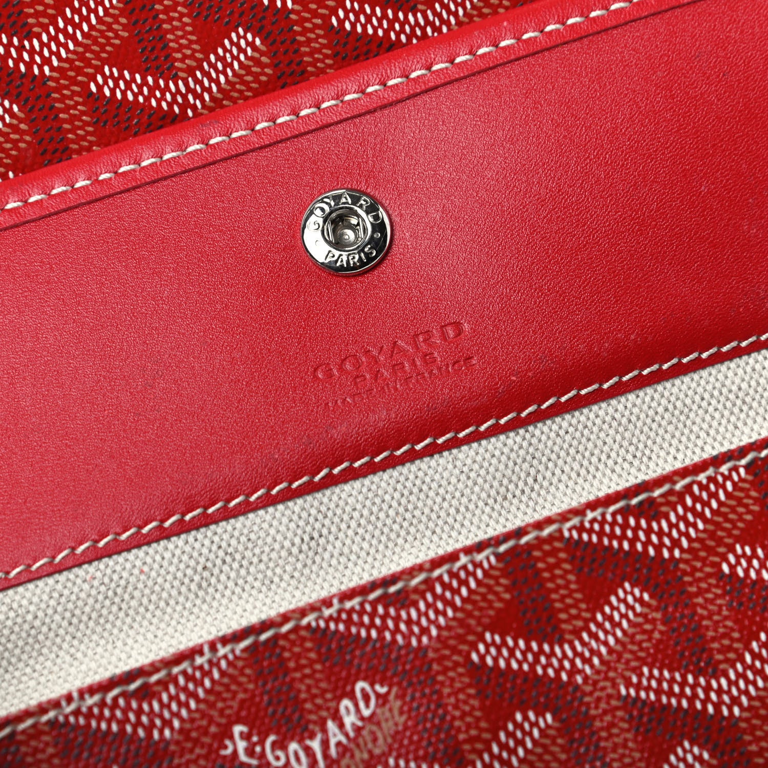 Goyard Goyardine Saint Louis GM Red 8 of 9