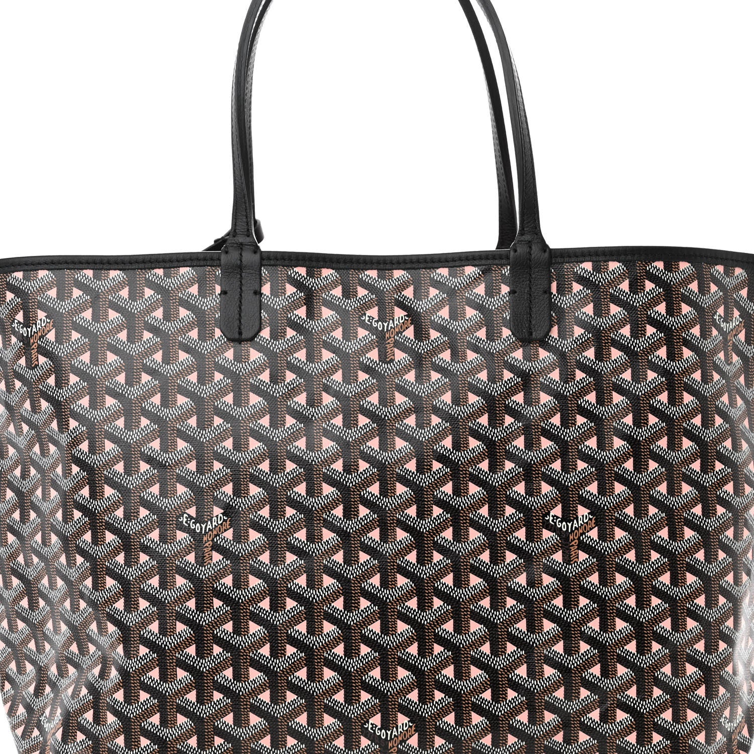 Goyard Goyardine Saint Louis Claire Voie PM Black Pink 8 of 10