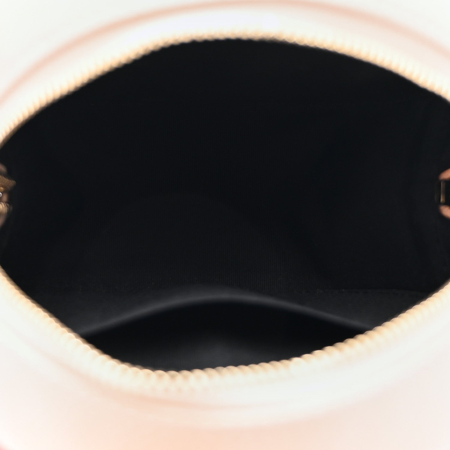 Chanel Caviar Quilted Round Filigree Crossbody Beige Black 5 of 10