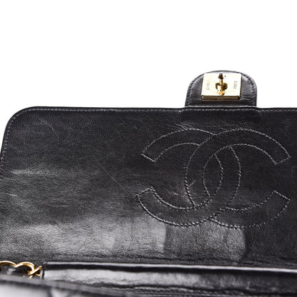 Chanel Lambskin Quilted Medium Single Flap Black 10 of 13
