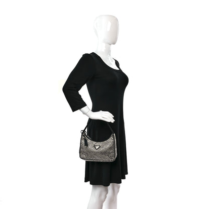 Prada Satin Crystal Mini Re-Edition 2000 Bag Cristal 3 of 9