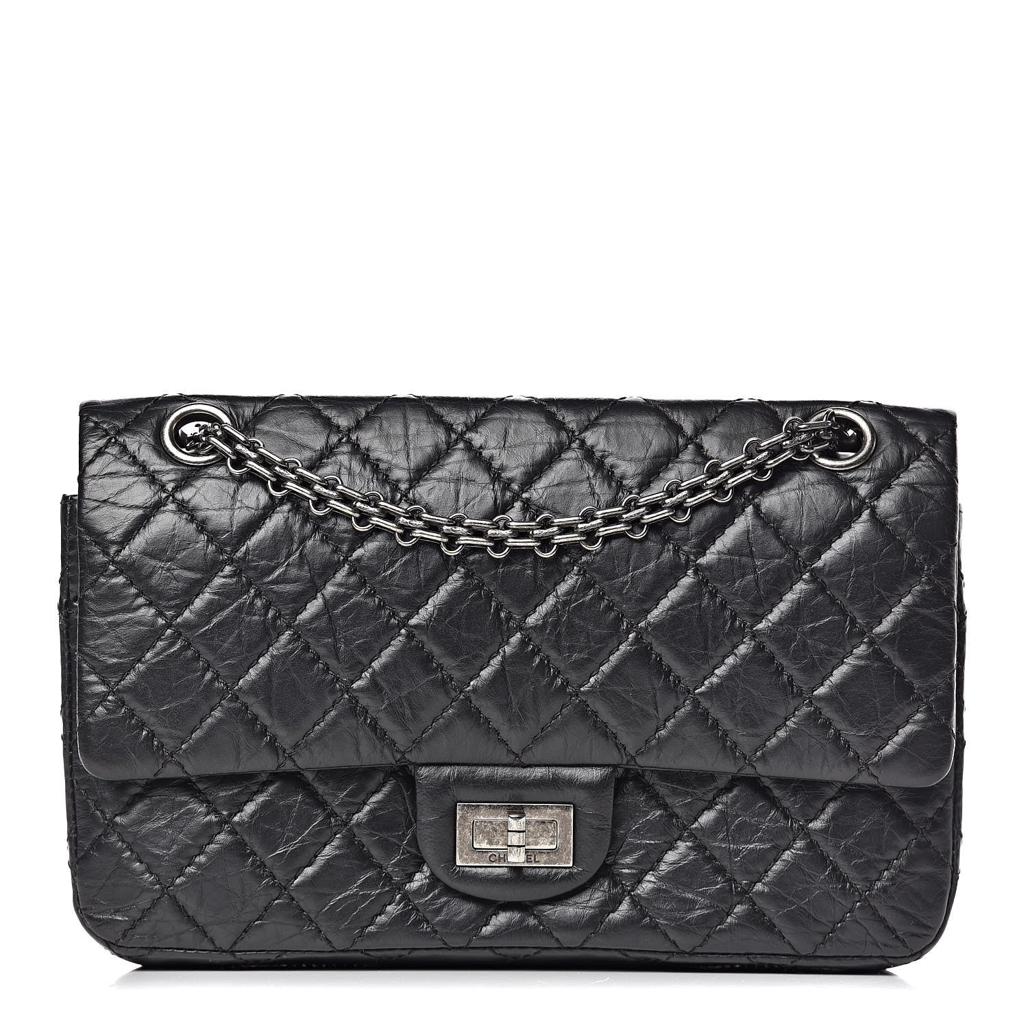 Chanel Aged Calfskin Quilted 2.55 Reissue 225 Flap Black 1 of 10