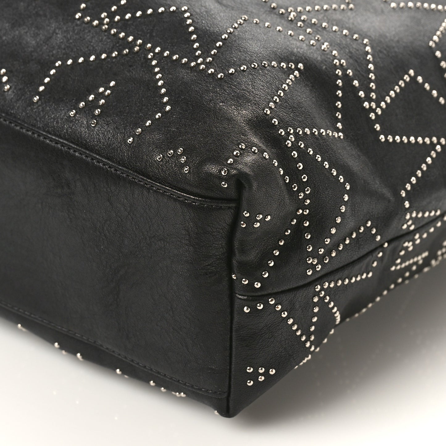Calfskin Star Studded Sofia Tote Black