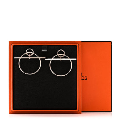 Hermes 18K Rose Gold PM Loop Earrings 5 of 5