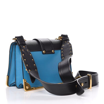 Prada City Calf Saffiano Cahier Bag Voyage Black 3 of 8