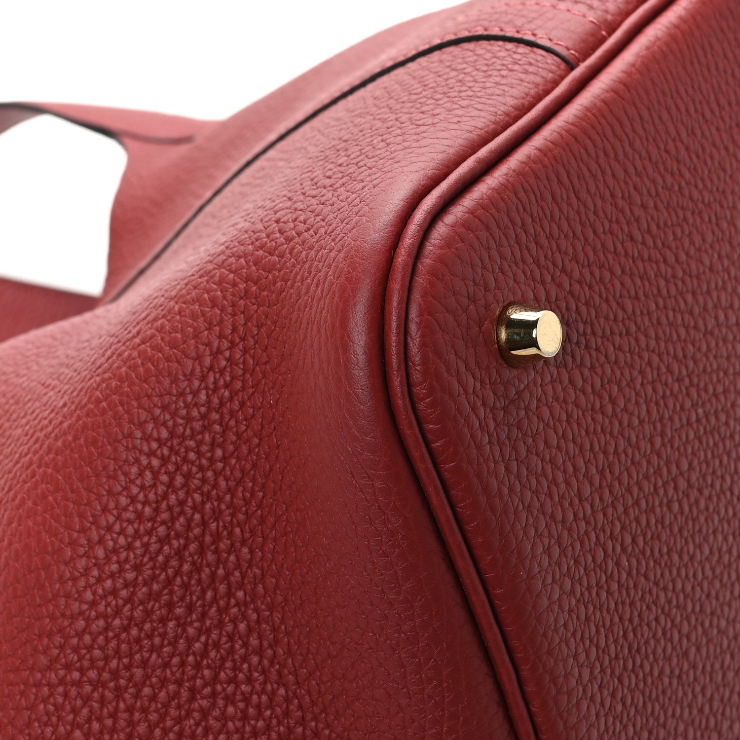 Hermes Taurillon Clemence Picotin Lock 22 MM Rouge H 11 of 12