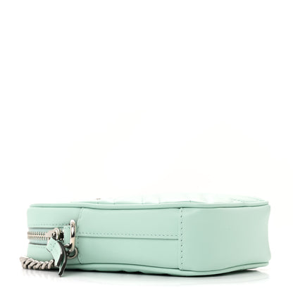 Gucci Calfskin Matelasse Mini GG Marmont Crossbody Bag Water Green 4 of 11