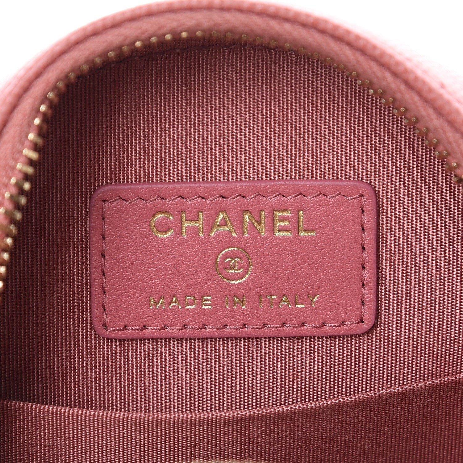 Chanel Caviar Quilted Round Filigree Crossbody Pink 6 of 9